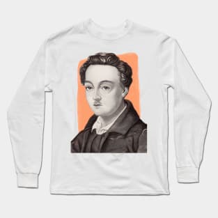 German Dramatist Georg Büchner illustration Long Sleeve T-Shirt